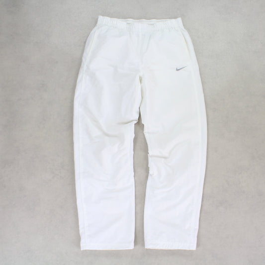 RARE 2000s Nike Trackpants White - (M)