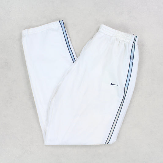 RARE Vintage 00s Nike Trackpants White - (S)
