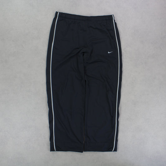 RARE 00s Nike Baggy Trackpants Grey - (L)