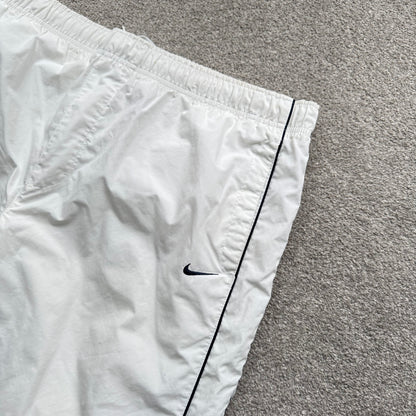 SUPER RARE 2000s Baggy Nike Trackpants White *PREMIUM* - (L)