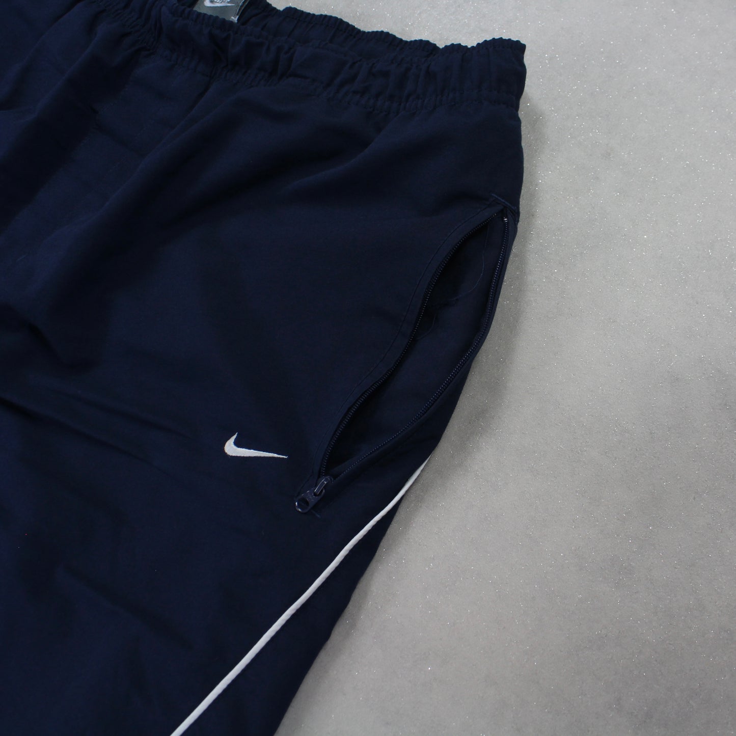 RARE 2000s Nike Trackpants Navy - (L)
