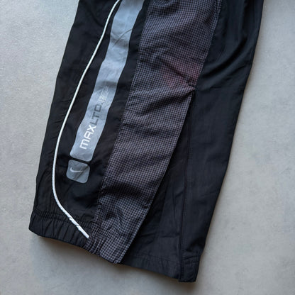 SUPER RARE 2000s Nike Air Max Trackpants Black - (L)