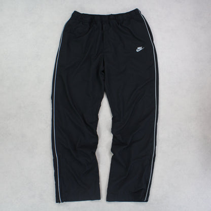 RARE 2000s Baggy Nike Trackpants Black - (L)