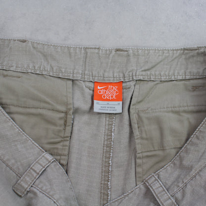 RARE Vintage 00s Nike Cargo Shorts Beige - (M)