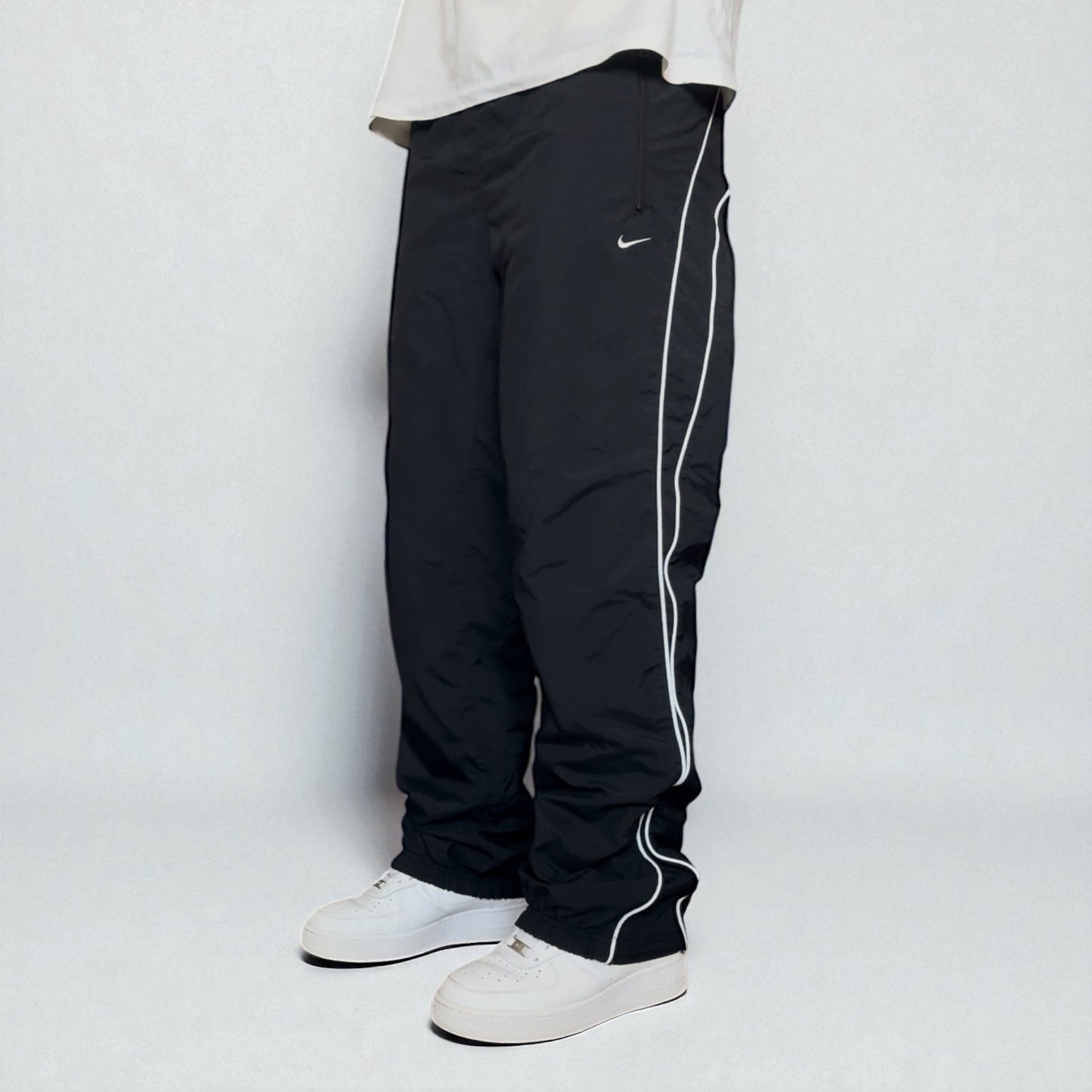 RARE 2000s Nike Trackpants Black - (M)