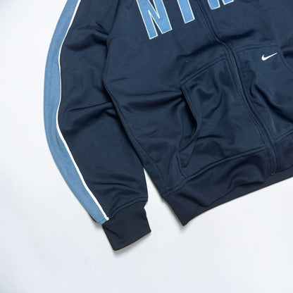 RARE 2000s Nike Zip Hoodie Navy - (L)