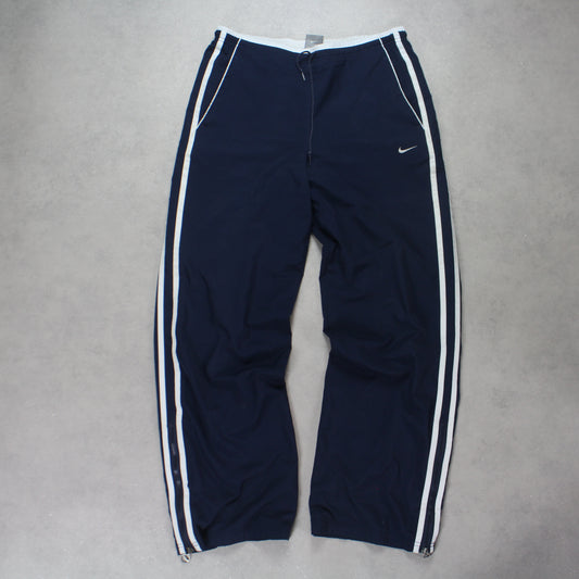 RARE 2000s Nike Trackpants Navy - (S)