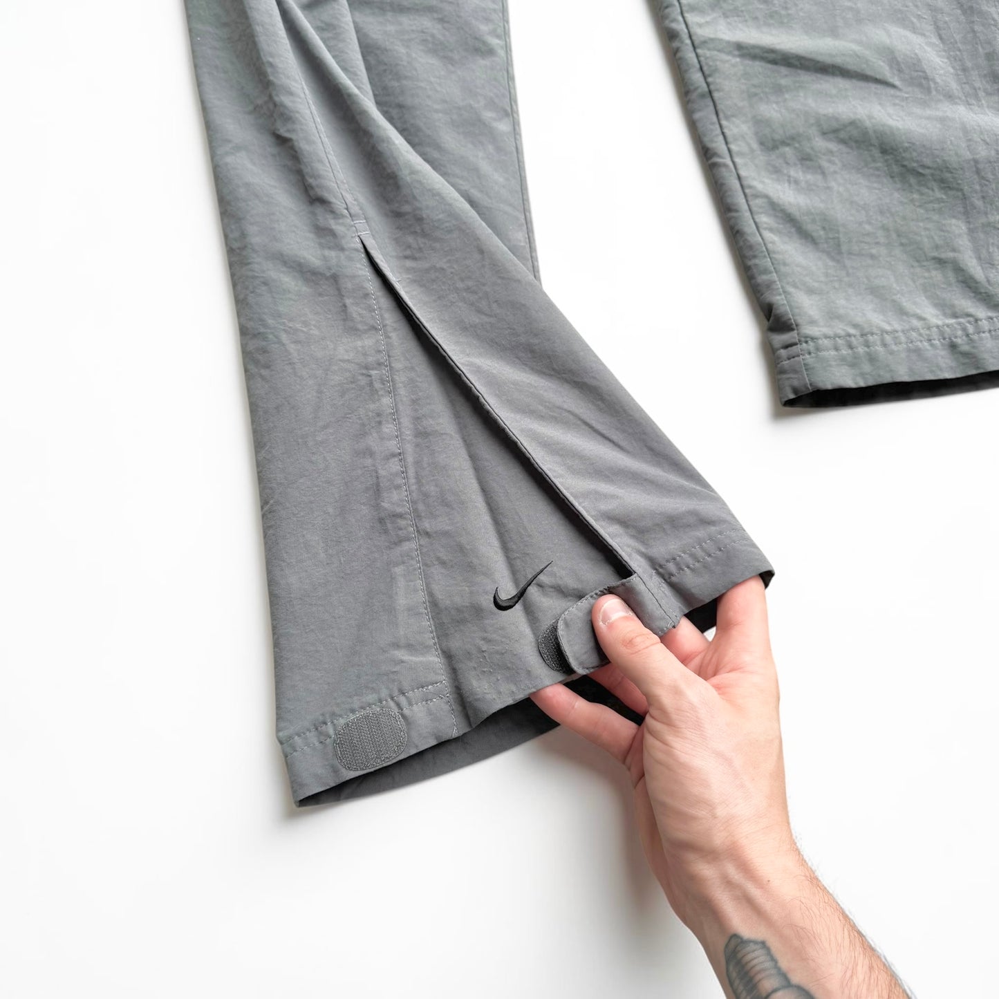 RARE 2000s Nike Trackpants Grey - (M)