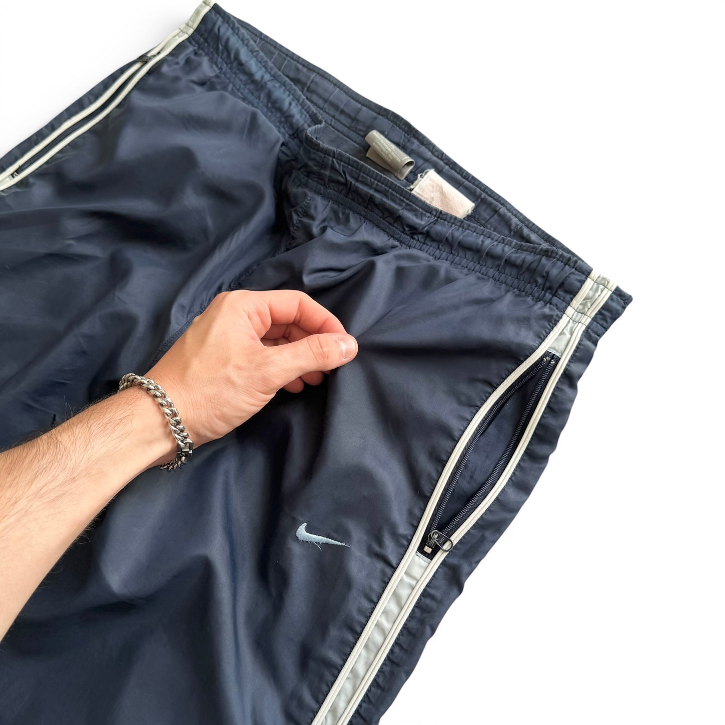 SUPER RARE 2000s Nike Trackpants Navy - (S)