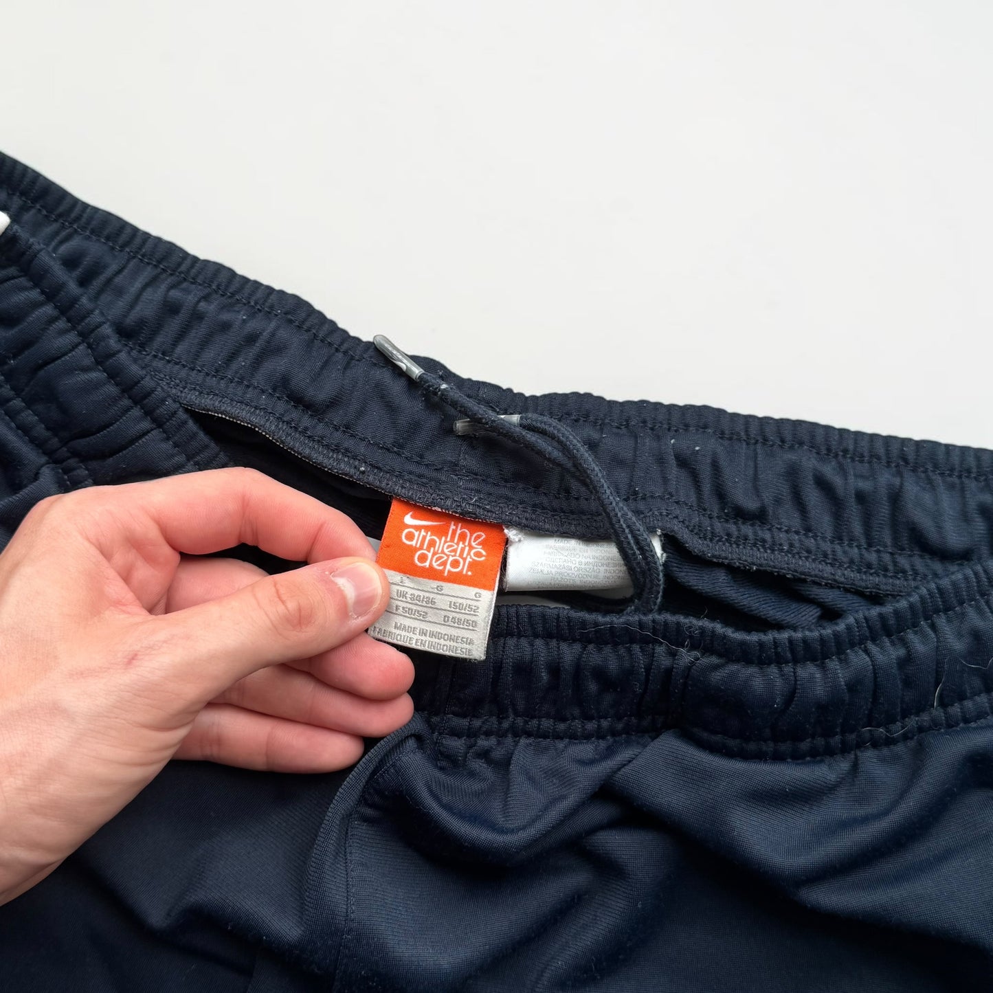 2000s Baggy Nike Trackpants Navy - (L)