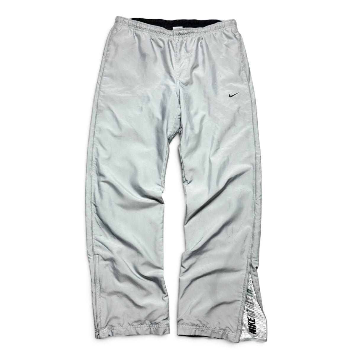 RARE 2000s Baggy Nike Trackpants Grey - (M)