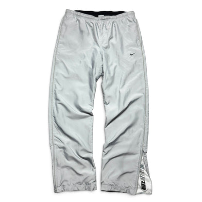 RARE 2000s Baggy Nike Trackpants Grey - (M)