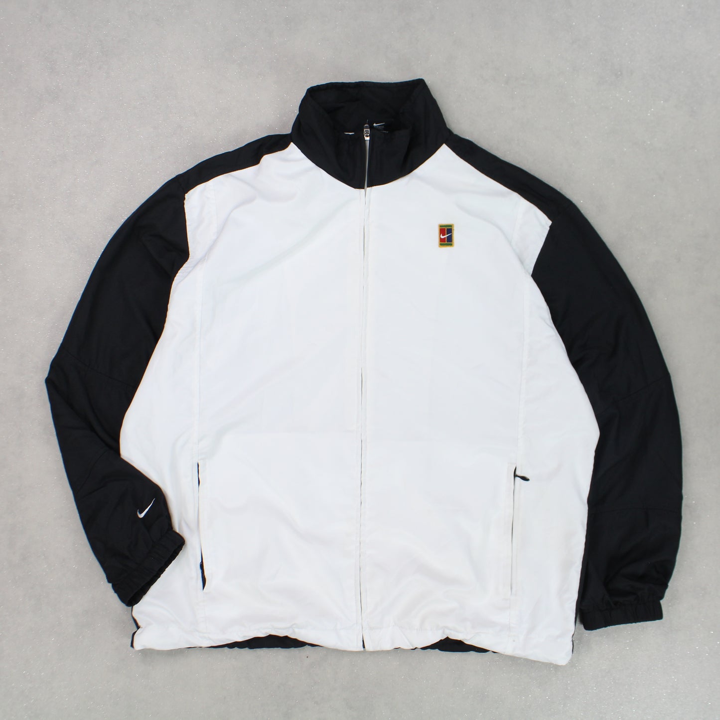 RARE 90s Nike Court Track Jacket Black - (M)