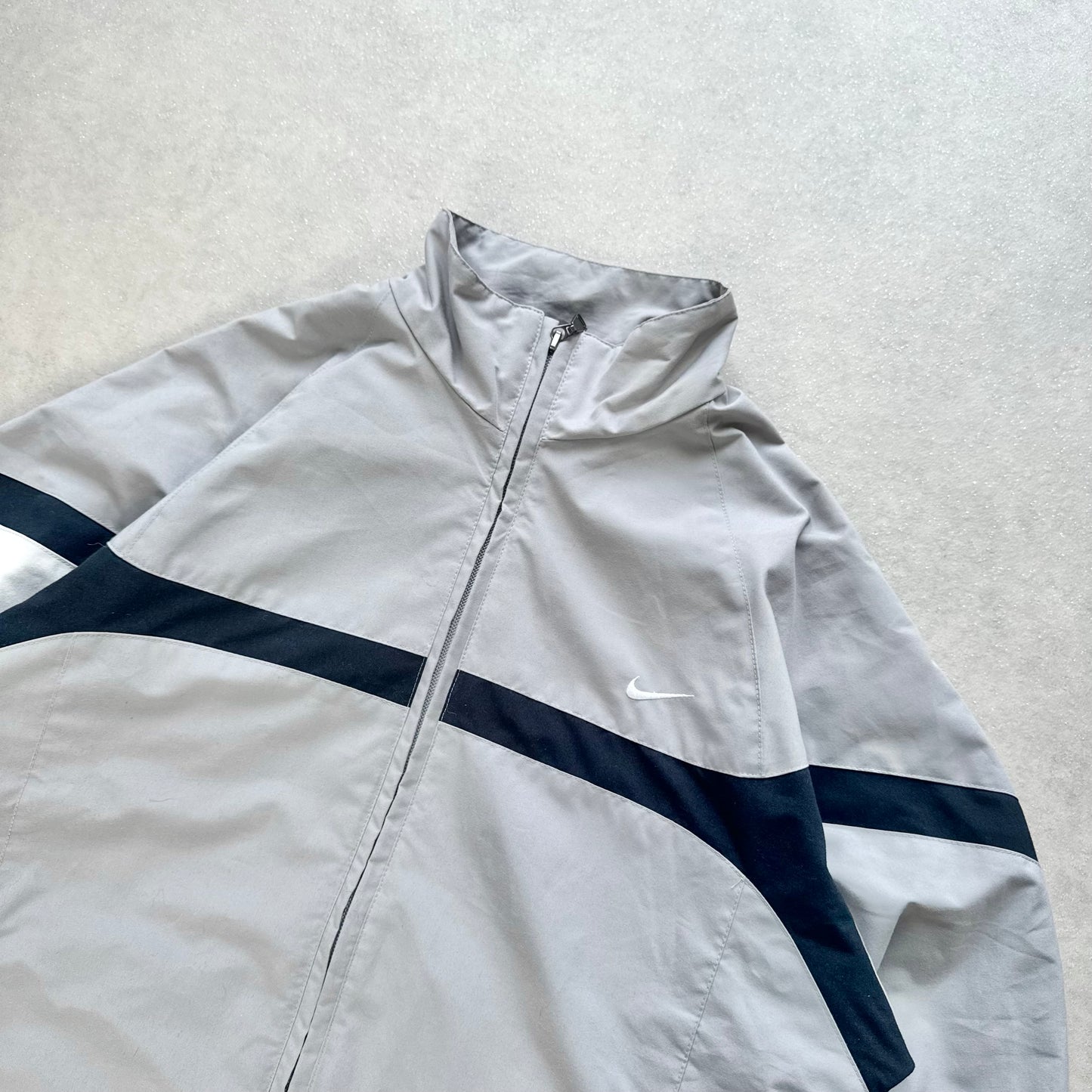 RARE 2000s Nike Track Jacket Grey - (S)