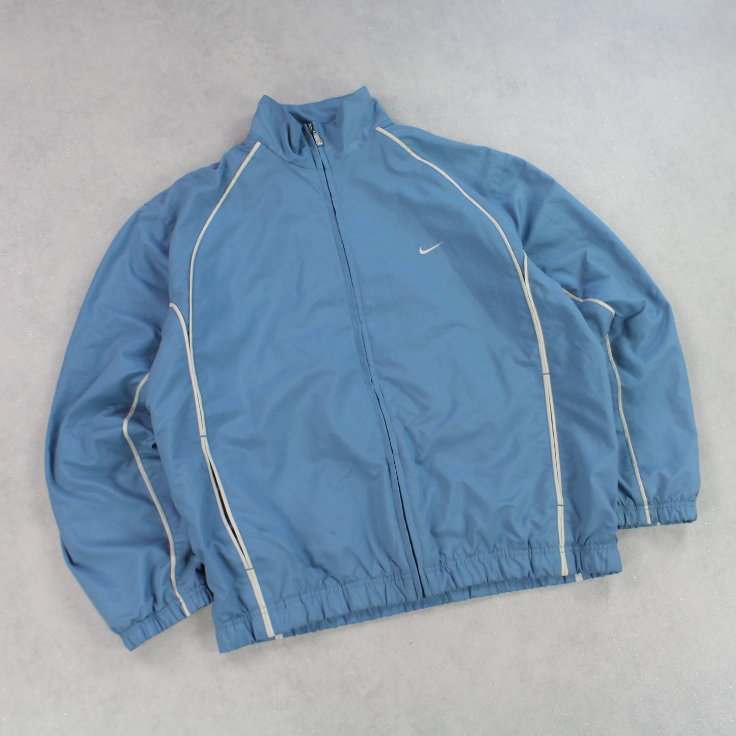 RARE 00s Nike Track Jacket Blue - (M)