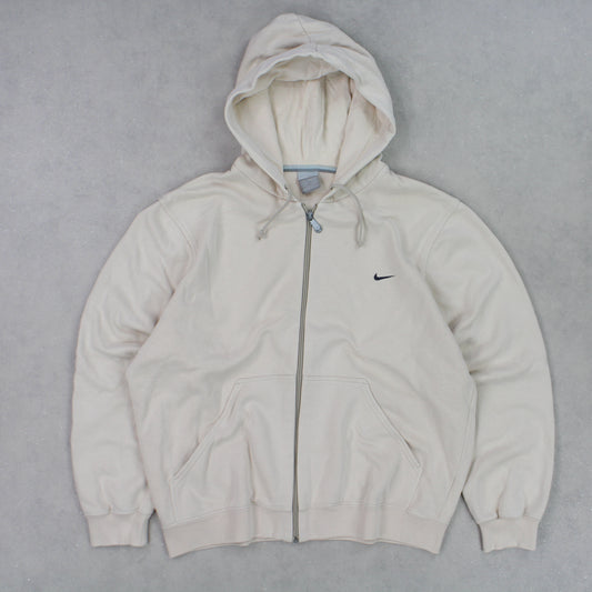 Vintage 00s Nike Swoosh Hoodie Light Pink - (S)