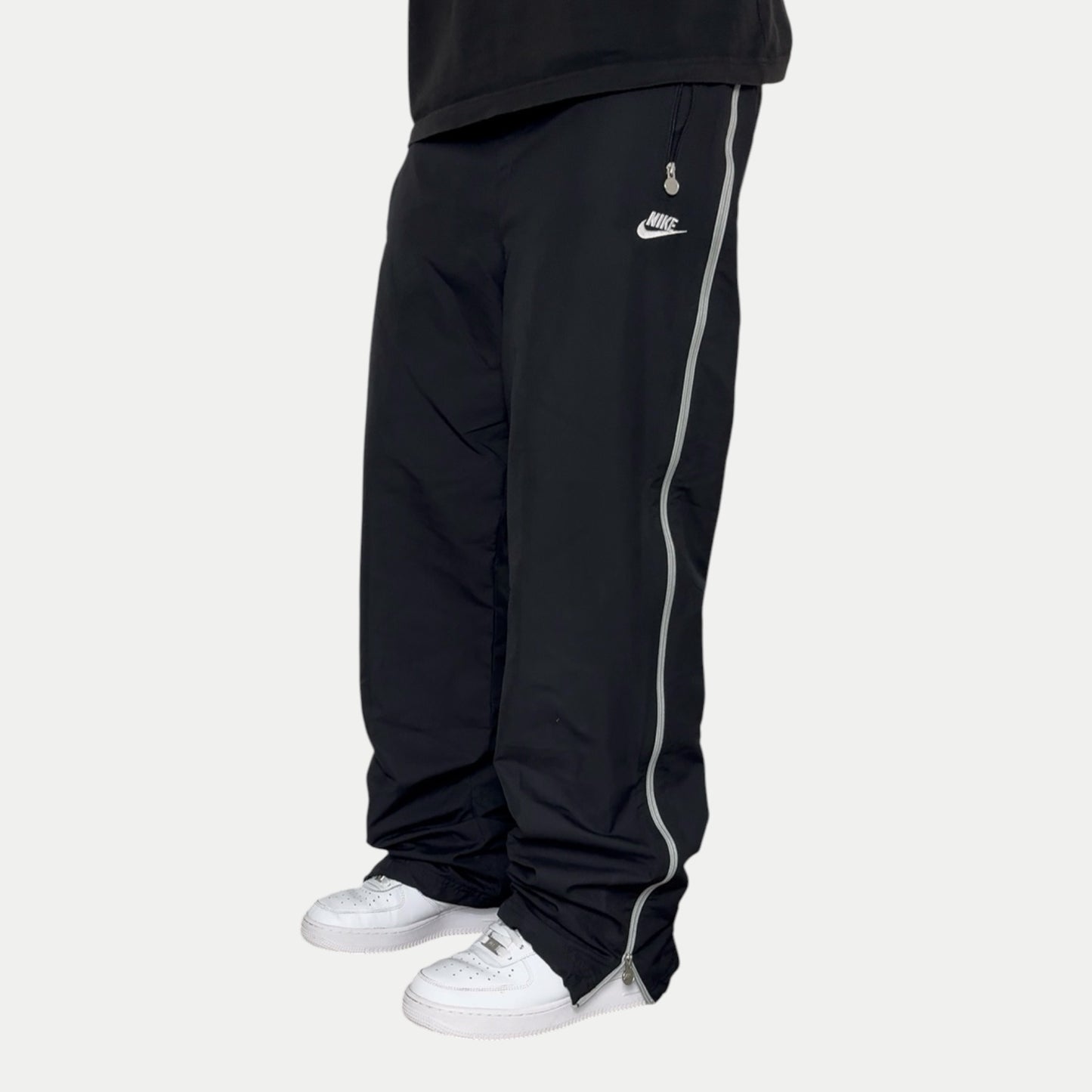 RARE 2000s Baggy Nike Trackpants Black - (M)