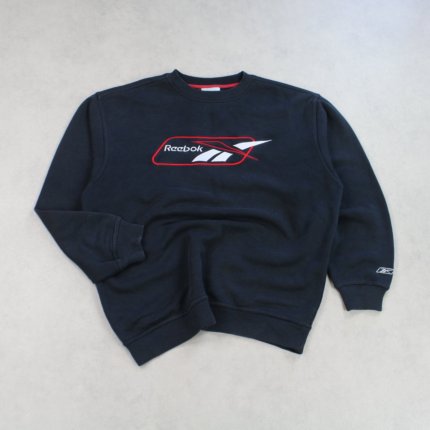 RARE Vintage 1990s Reebok Sweatshirt Black - (S)