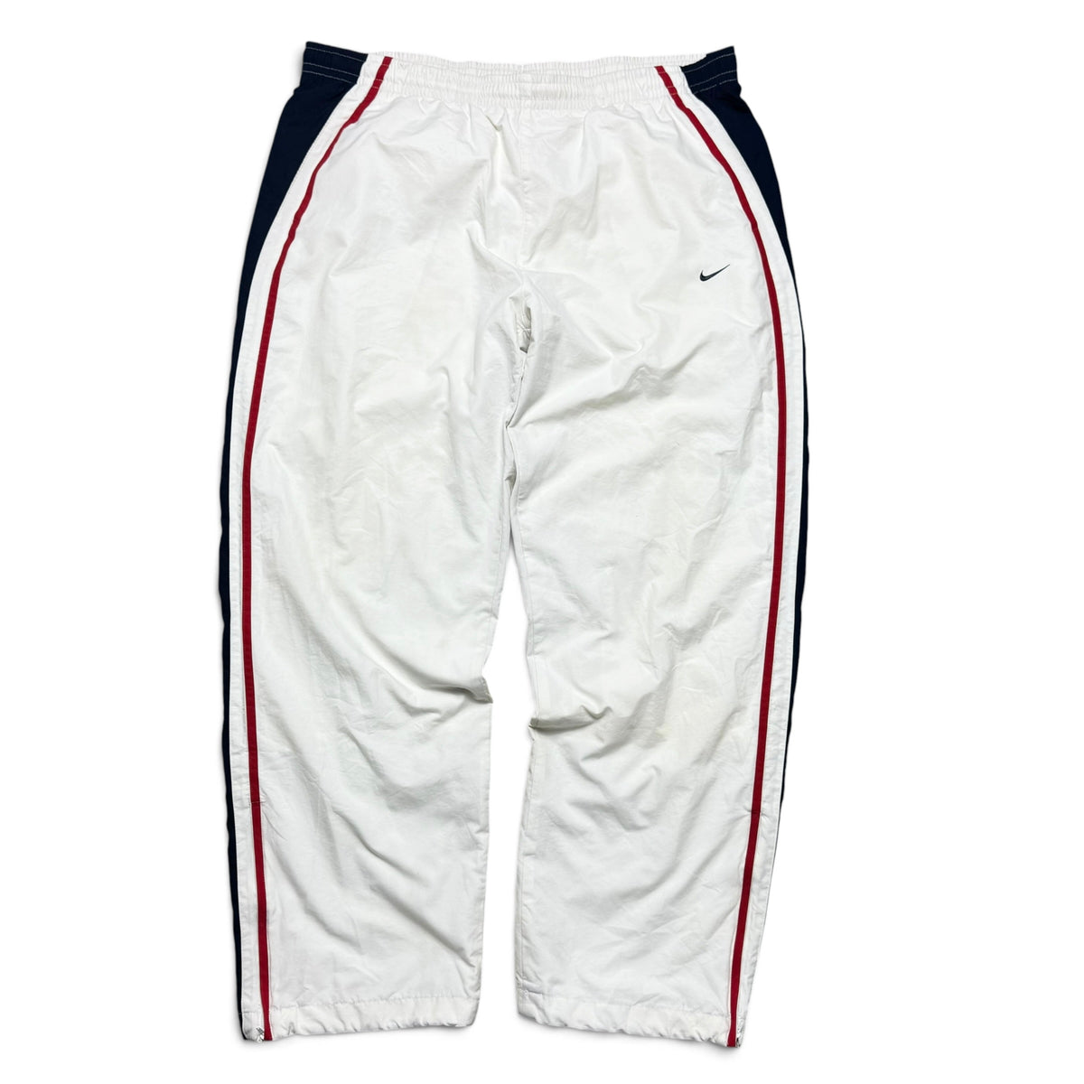 RARE 2000s Nike Trackpants White - (XL)