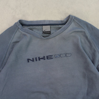 RARE 00s Nike Sweatshirt Blue - (XL)