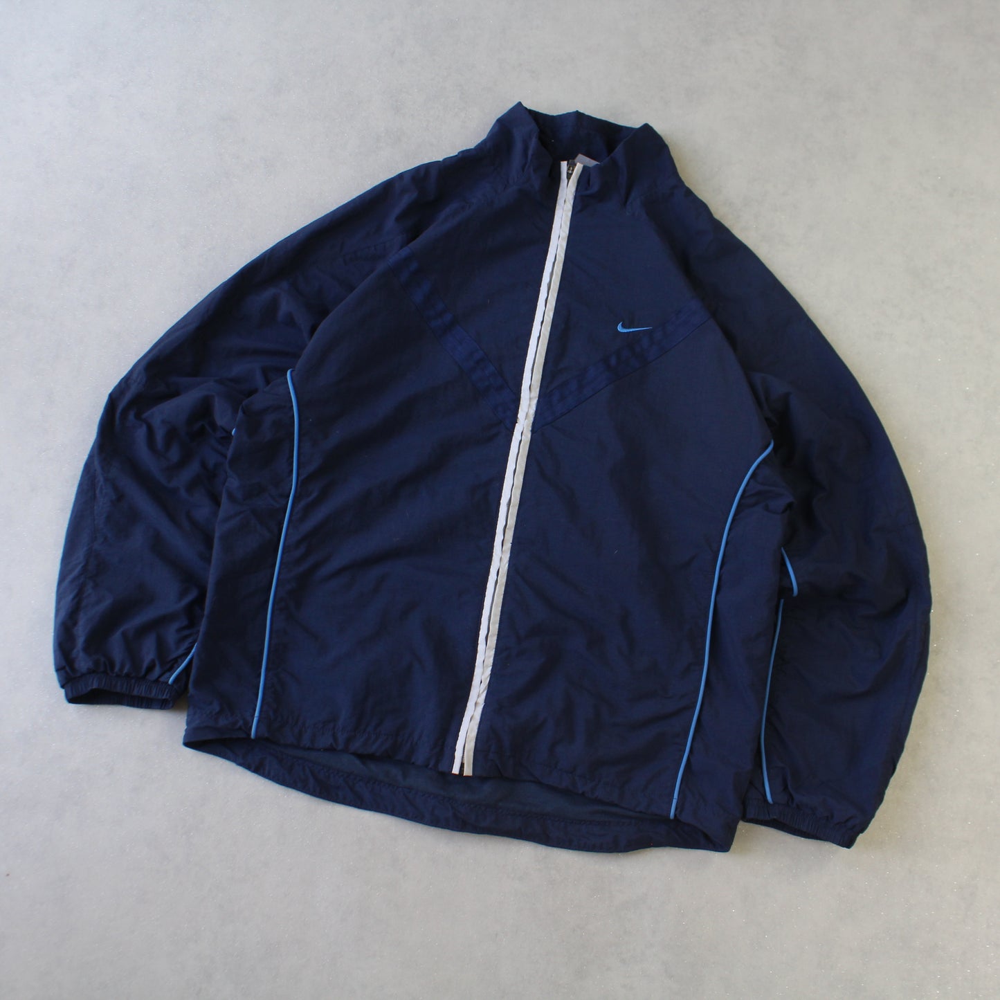 RARE 00s Nike Track Jacket Navy - (M)