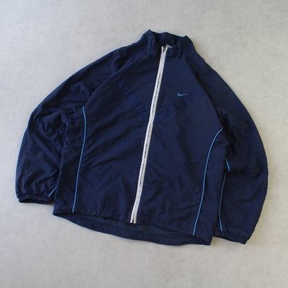 RARE 00s Nike Track Jacket Navy - (M)
