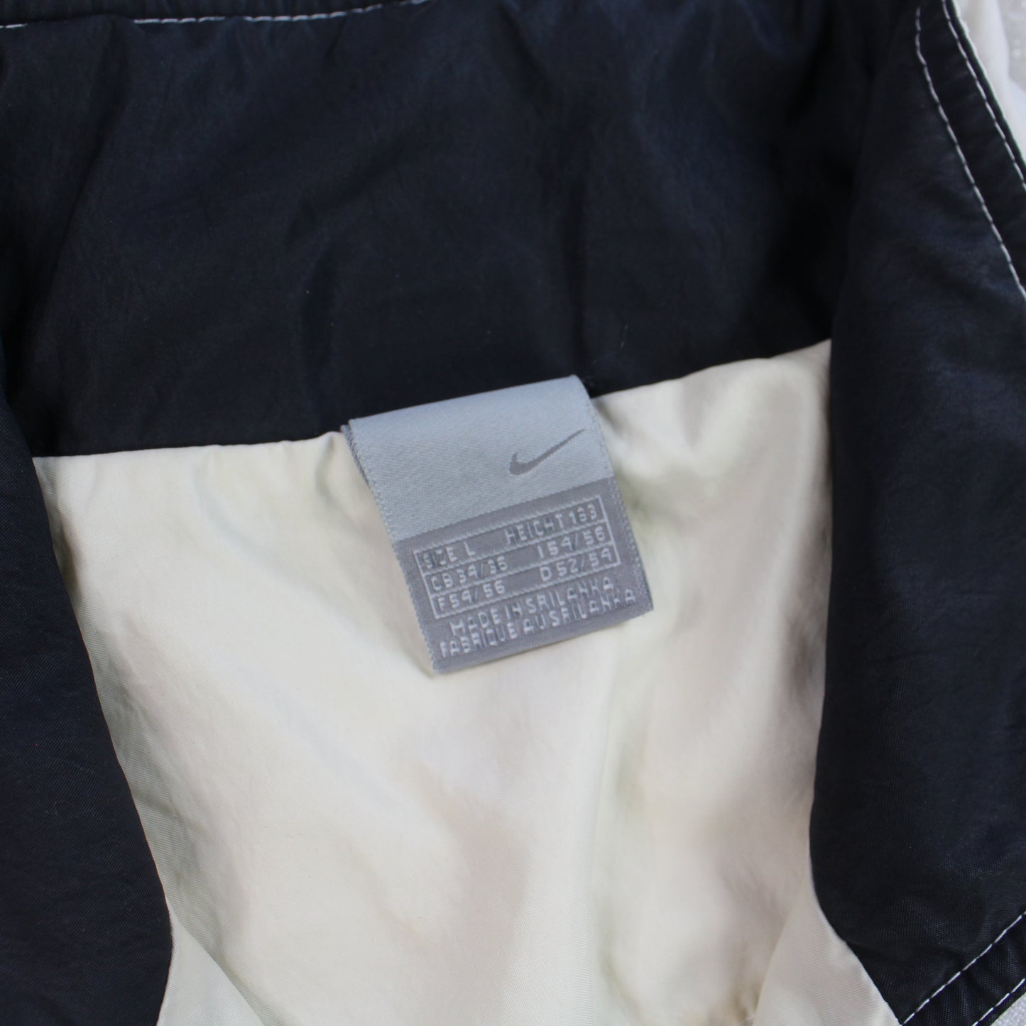 RARE 2000s Nike Cortez Track Jacket Cream - (L)