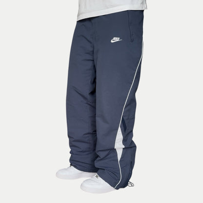 RARE 2000s Baggy Nike Trackpants Blue - (M)