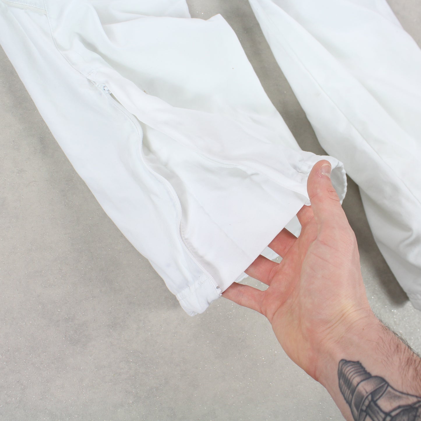 RARE 00s Nike Trackpants White - (S)