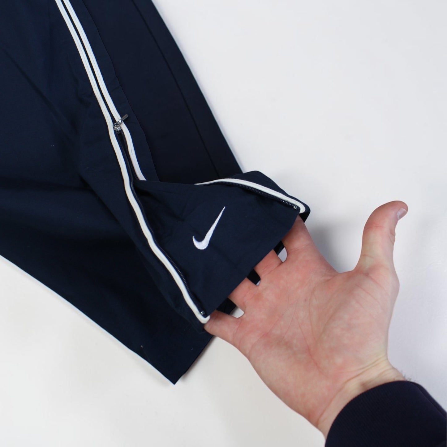 SUPER RARE 2000s Baggy Nike Trackpants Navy - (S)