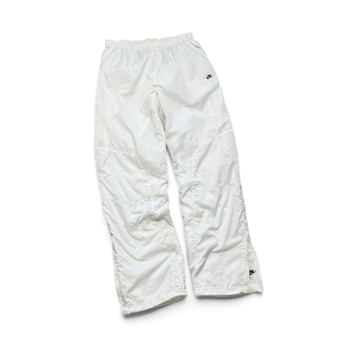 SUPER RARE 2000s Nike Trackpants White - (XL) | PREMIUM