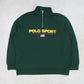 RARE Vintage 1990s Polo Sport 1/4 Zip Green - (XXL)