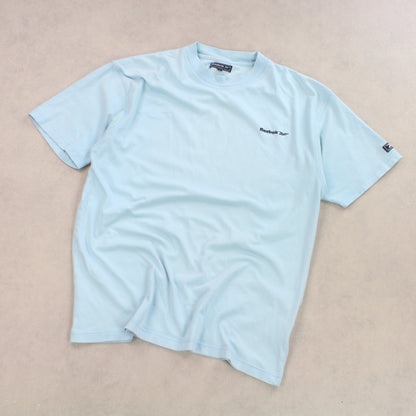 Vintage 90s Reebok T-Shirt Blue - (L)