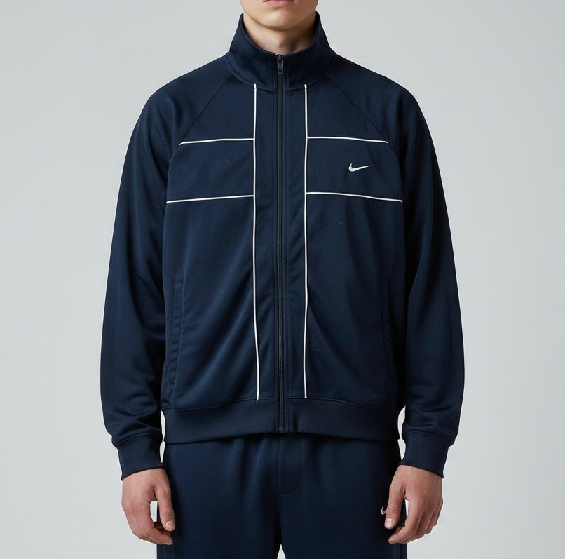 RARE 2000s Nike Track Jacket Navy - (L)