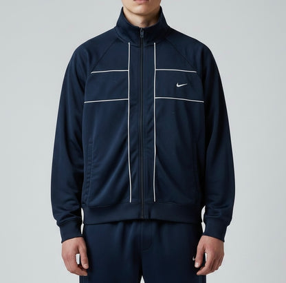 RARE 2000s Nike Track Jacket Navy - (L)