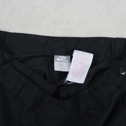 SUPER RARE Vintage 00s Nike TN 2 In 1 Trackpants Black - (L)