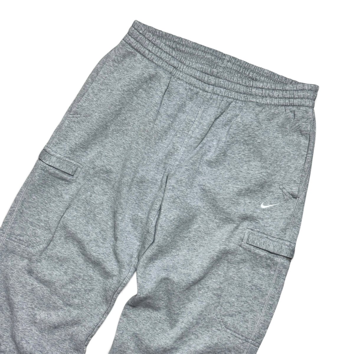 RARE 2000s Wide Leg Nike Joggers Grey - (L)