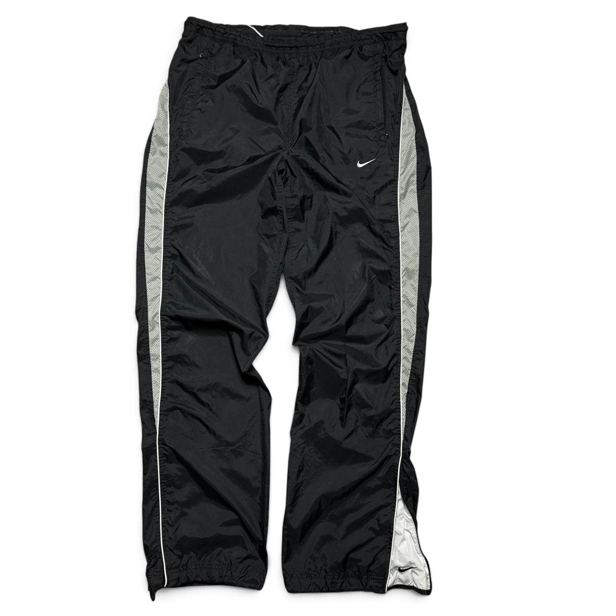 SUPER RARE 2000s Nike Trackpants Black - (M)