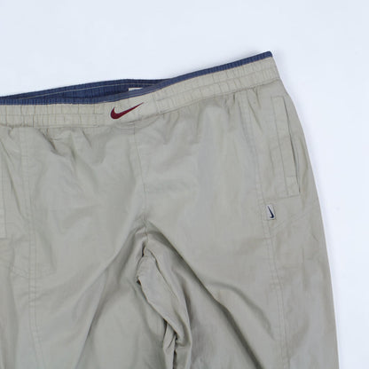 RARE 90s Nike Trackpants Cream - (XL)