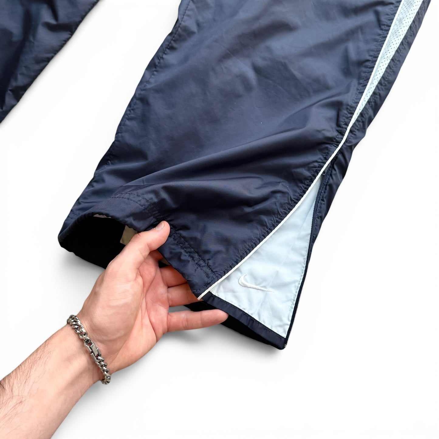 SUPER RARE 2000s Nike Trackpants Navy - (S)