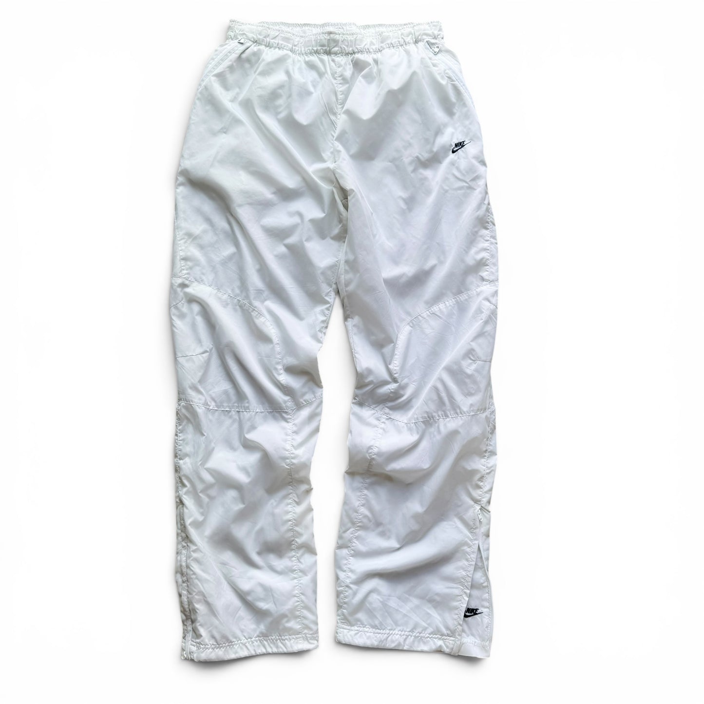 SUPER RARE 2000s Nike Trackpants White *PREMIUM* - (M)