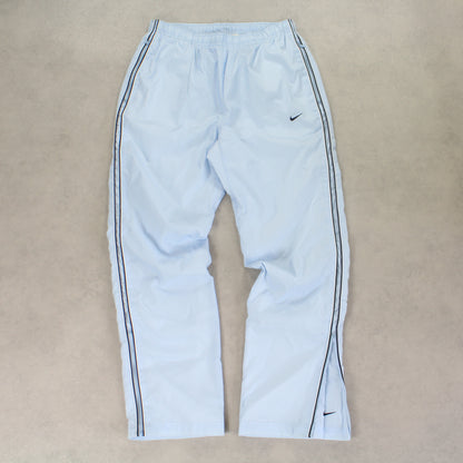 SUPER RARE 2000s Nike Trackpants Blue - (L)