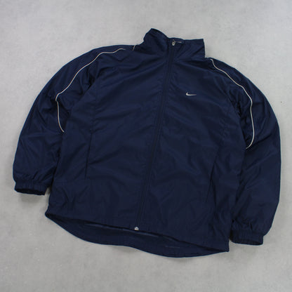 RARE 00s Nike Track Jacket Navy - (L)