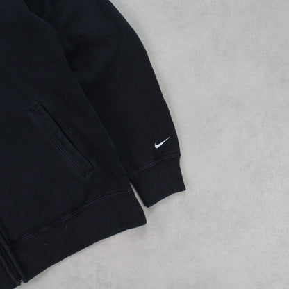 RARE 00s Nike Zip Sweatshirt Black - (XS)