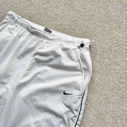 SUPER RARE 2000s Nike Trackpants White *PREMIUM* - (M)