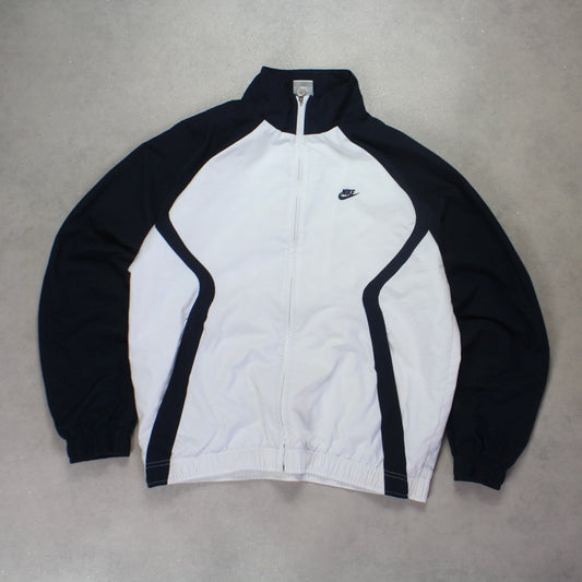RARE 2000s Nike Track Jacket White - (M)