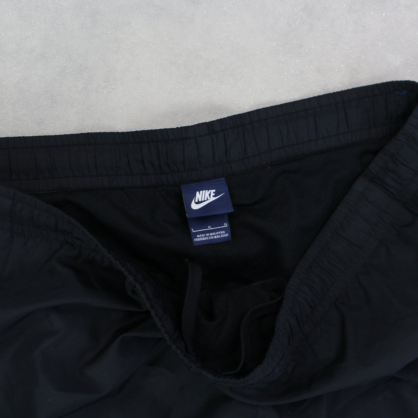 RARE 00s Baggy Nike Trackpants Black - (L)