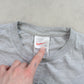 RARE Vintage 1990s Nike T-Shirt Grey - (L)