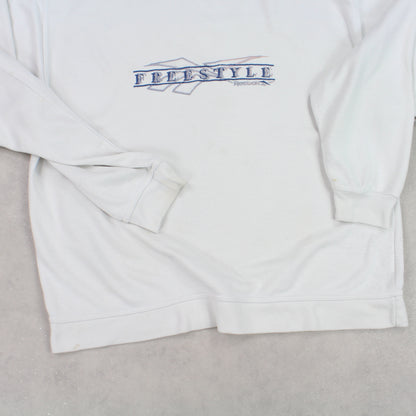 RARE Vintage 1990s Reebok Sweatshirt White - (S)