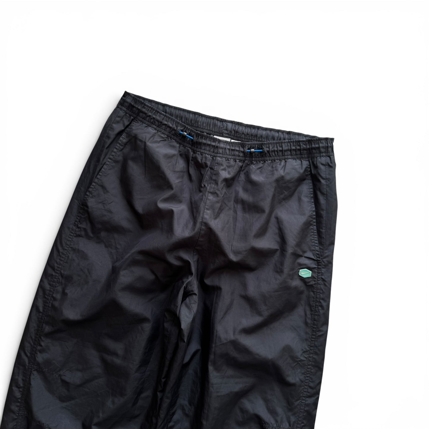 SUPER RARE 2000s Nike Hex Trackpants Black *PREMIUM* - (M)